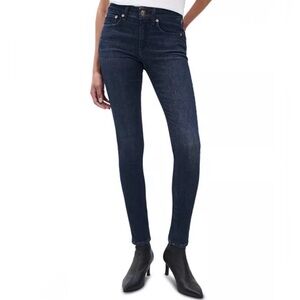 rag & bone High-Rise Skinny Dark Denim Heritage Wash Size 28 Retail $248 USA